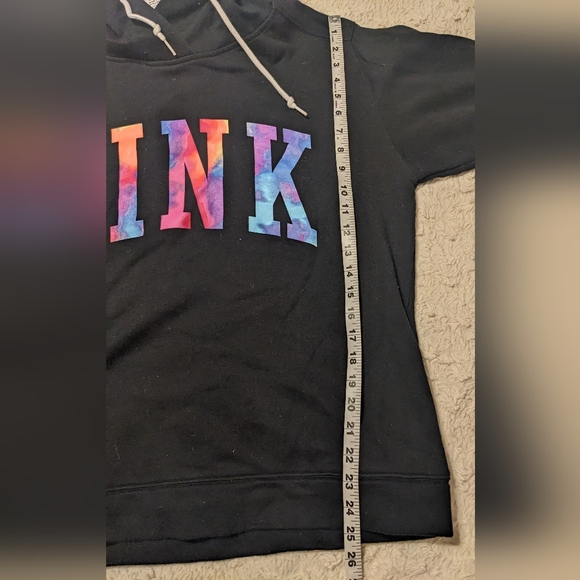 PINK Victoria's Secret Y2K Logo Hoodie and Long Sleeved Tee Bundle sz L - Picture 6 of 16